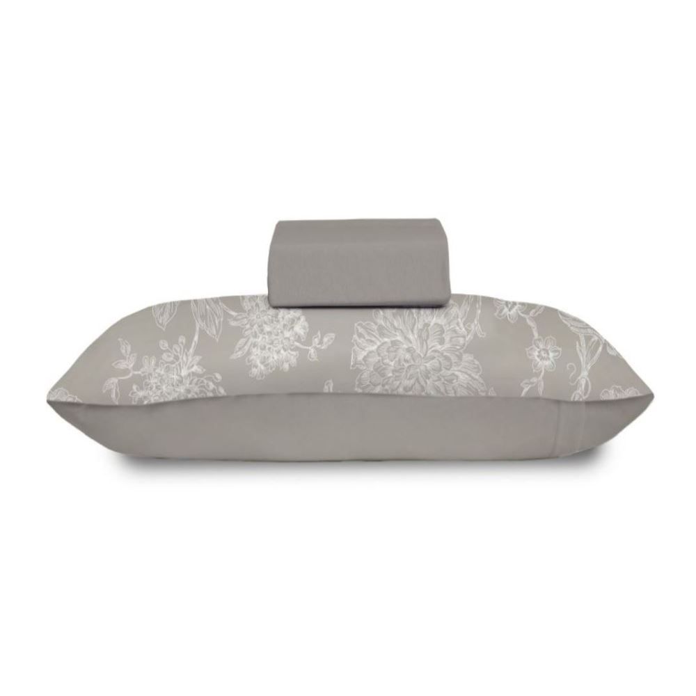 Jogo de Cama Solteiro Malha Havan Casa 2 pçs - Constance Taupe