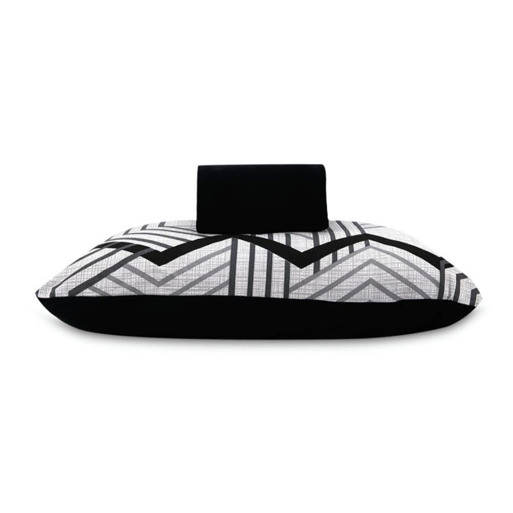 Jogo de Cama Solteiro Malha Havan Casa 2 pçs - Carbon Preto