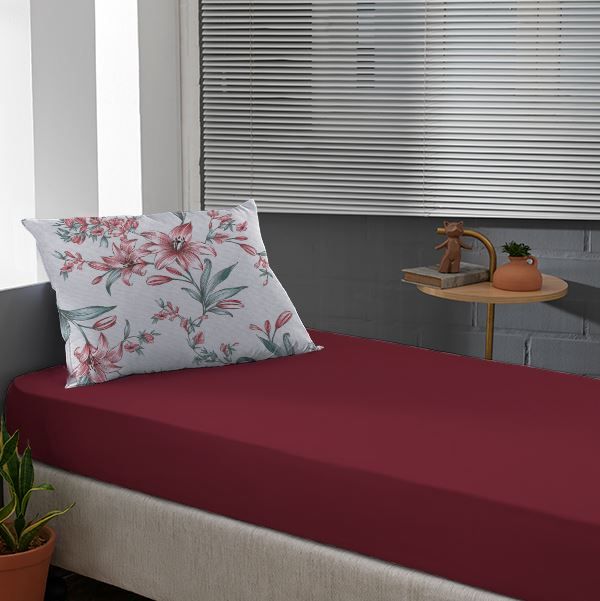 Jogo de Cama Solteiro Malha 100% Algodão Solecasa 2 pçs - LYS CARMIN
