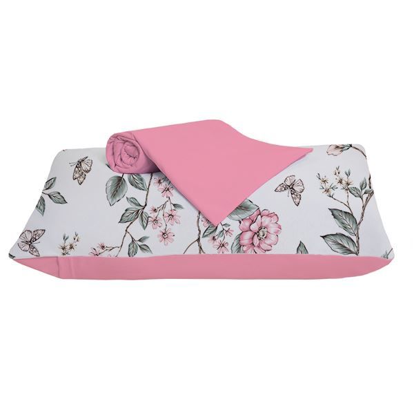Jogo de Cama Solteiro Malha 100% Algodão Solecasa 2 pçs - ROSITA ROSE