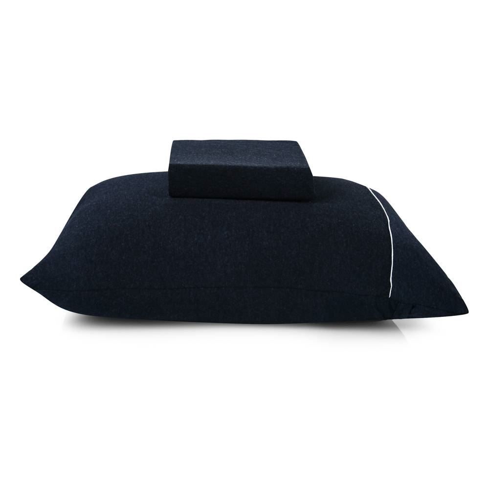 Jogo De Cama Solteiro 2 Peças Mescla Urban Confort - Preto
