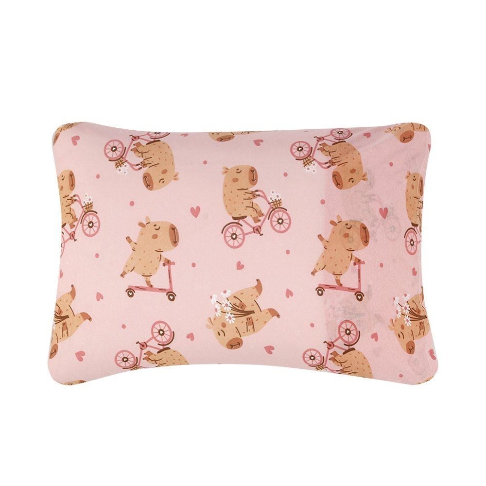 Jogo de Cama Solteiro Kids Malha Solecasa by Havan Kids 2 pçs - Capivara