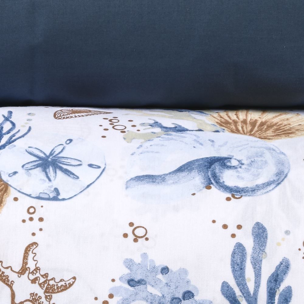 Jogo de Cama Solteiro Percal Buona Fortuna 3 pçs - Acqua Azul