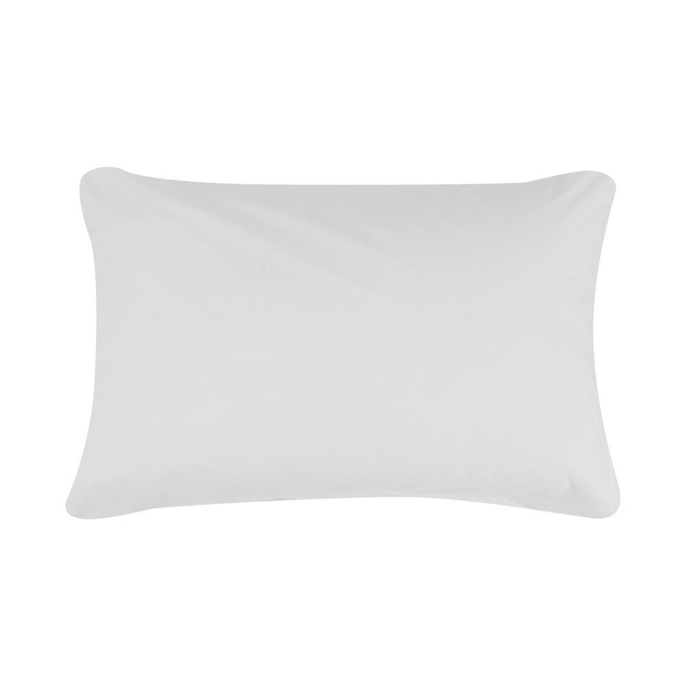 Jogo de Cama Solteiro Percal Buona Fortuna 3 pçs - Branco Liso Novo
