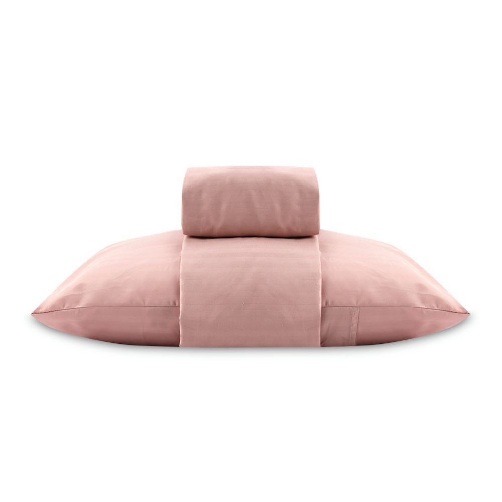 Jogo de Cama Solteiro 3 Peças Stripe Firenze Havan Casa - Rose