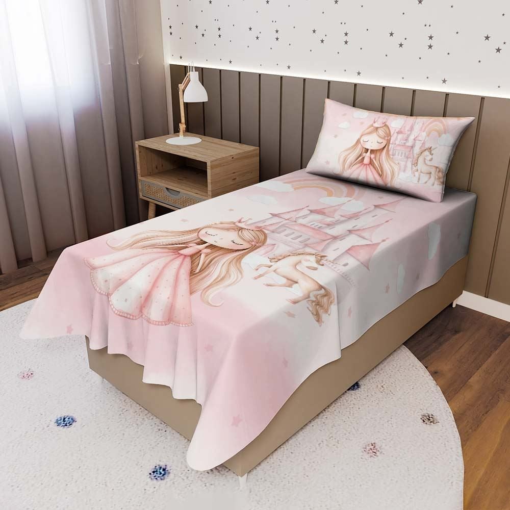Jogo de Cama Solteiro Havan Kids 2 pçs - Princesa