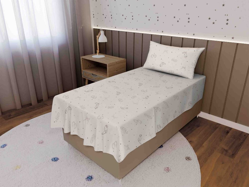 Jogo de Cama Solteiro Havan Kids 2 pçs - COUNTRY GIRL