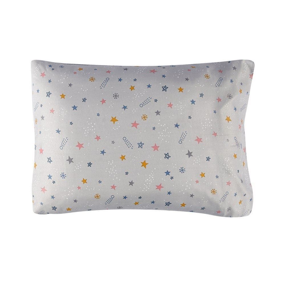 Jogo de Cama Solteiro 150 Fios Havan Kids 3 pçs - Aster Star Cinza