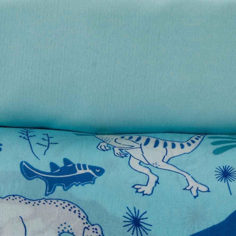 Jogo de Cama Solteiro 150 Fios Havan Kids 3 pçs - Dino Happy Turquesa