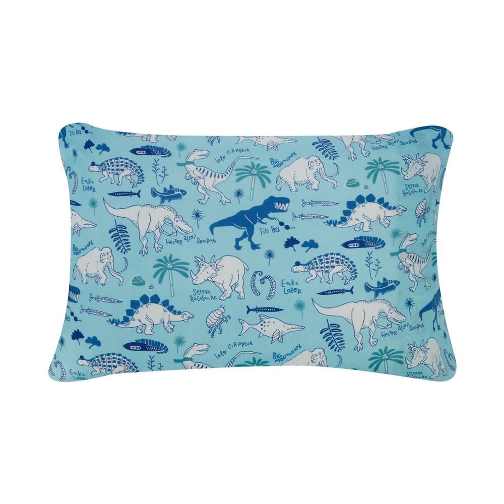 Jogo de Cama Solteiro 150 Fios Havan Kids 3 pçs - Dino Happy Turquesa