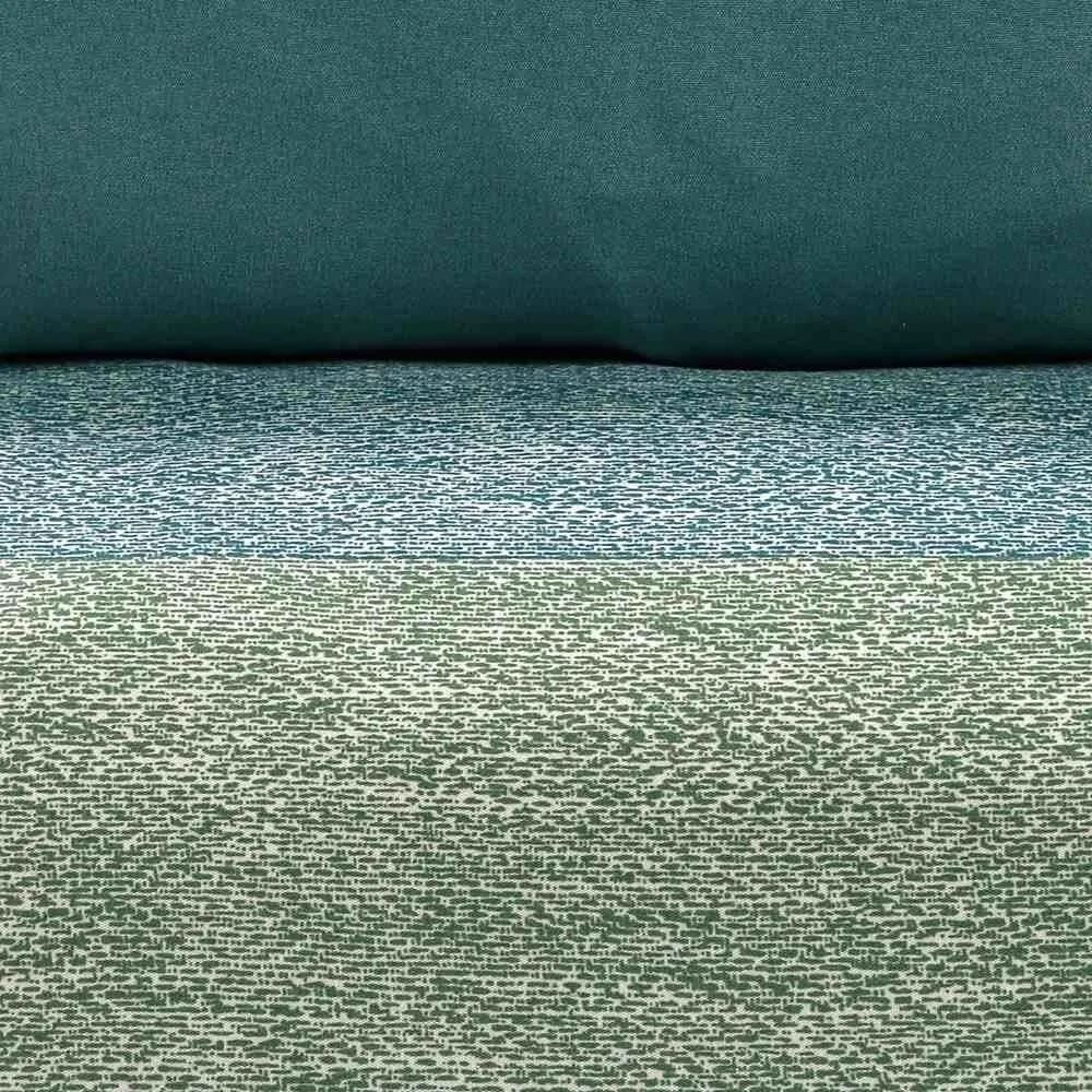 Jogo de Cama Solteiro Micropercal Havan Casa 3 pçs - Paladio Listra Verde