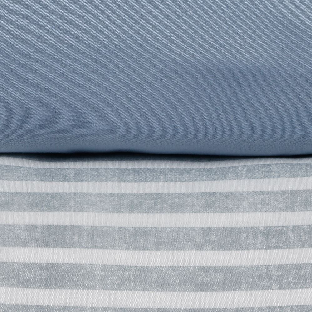 Jogo de Cama Solteiro Napoli Havan Casa 3 Peças - Fabricio Listra Azul
