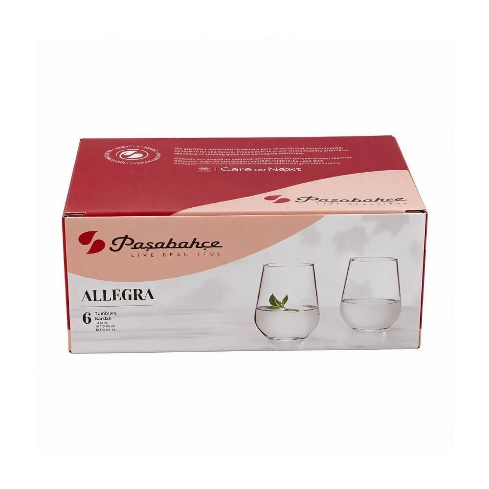 Jogo de Copos Allegra 425Ml - 6 Peças