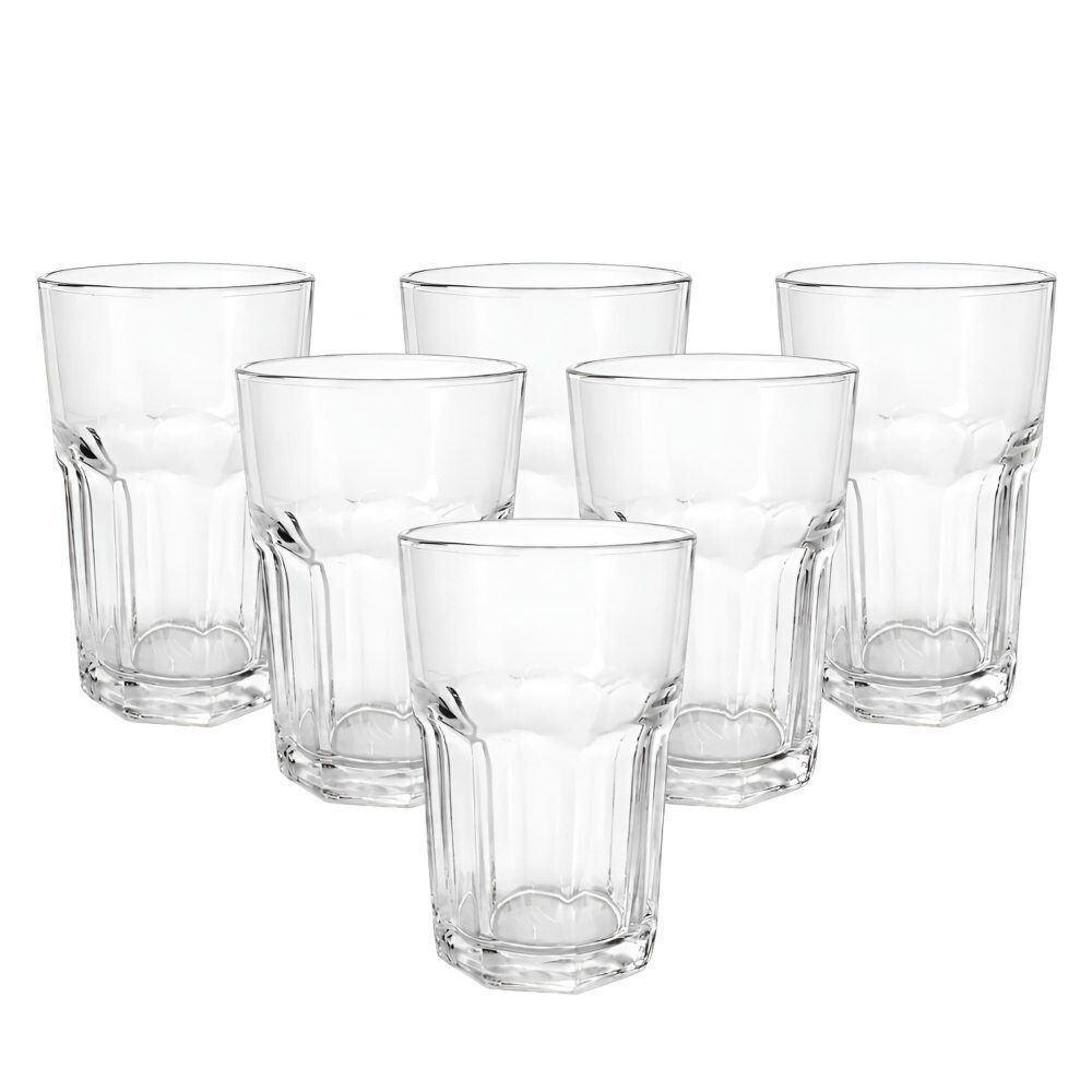 Jogo de Copos de Vidro Miami 360Ml Havan Casa - 6 Peças