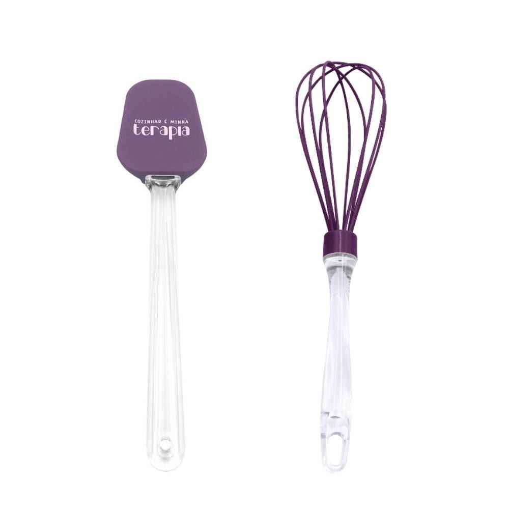 Jogo De Espátula E Fouet De Silicone Cozinhar Havan Casa - 2 Peças