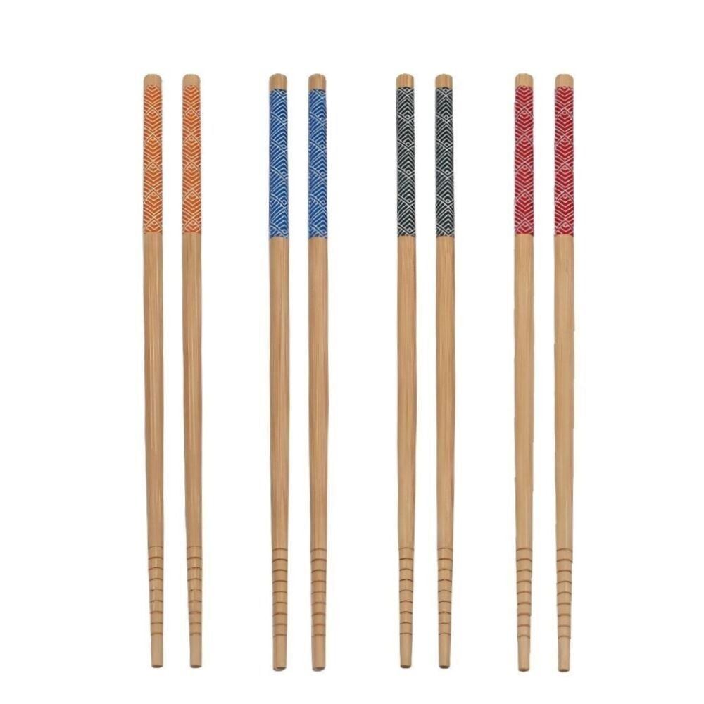 Jogo de Hashi em Bambu Havan Casa 4 Pares - Estampado