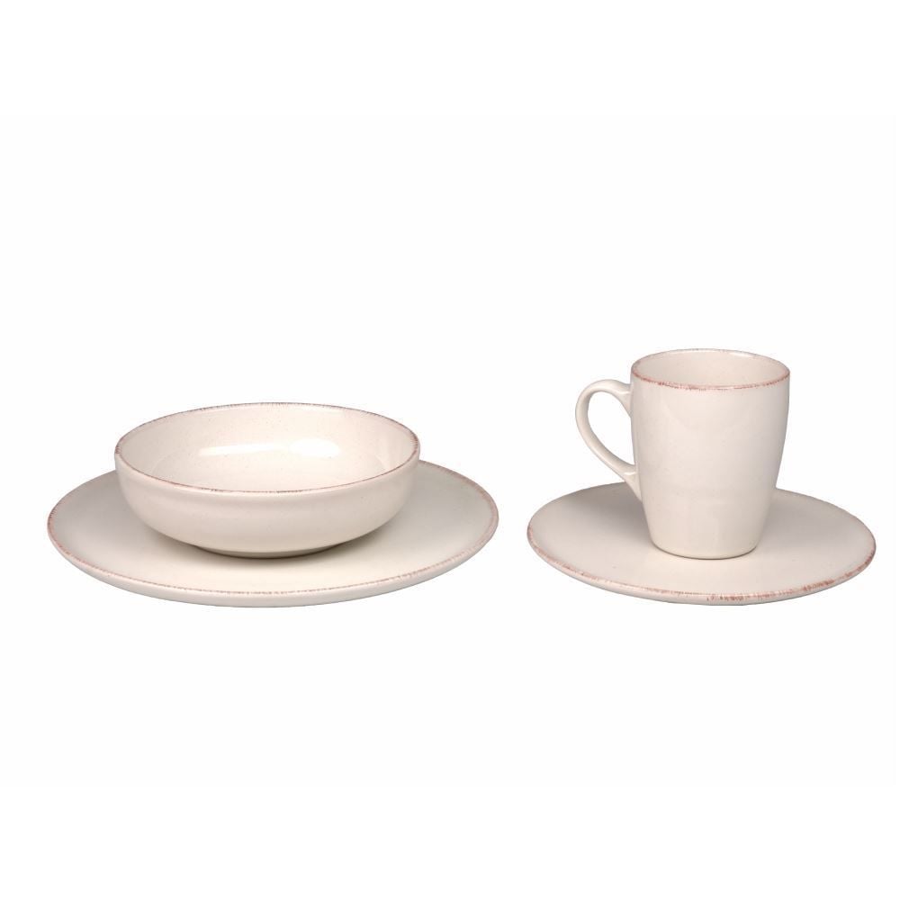 Jogo De Jantar Naturalle Havan Casa 16 Peças - Off White