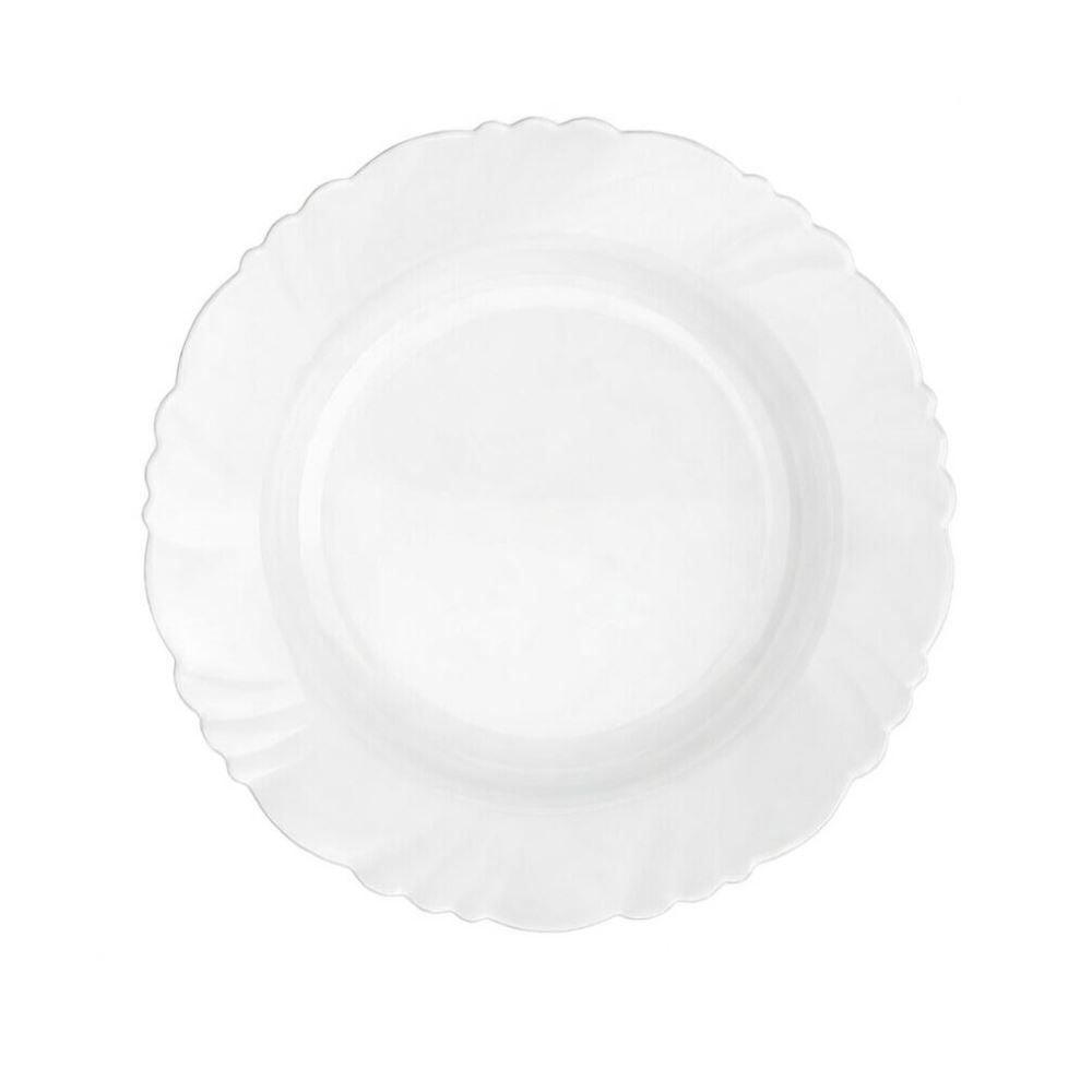 Aparelho de Jantar Opaline Pétala com Taças Nadir 16 Peças - Branco