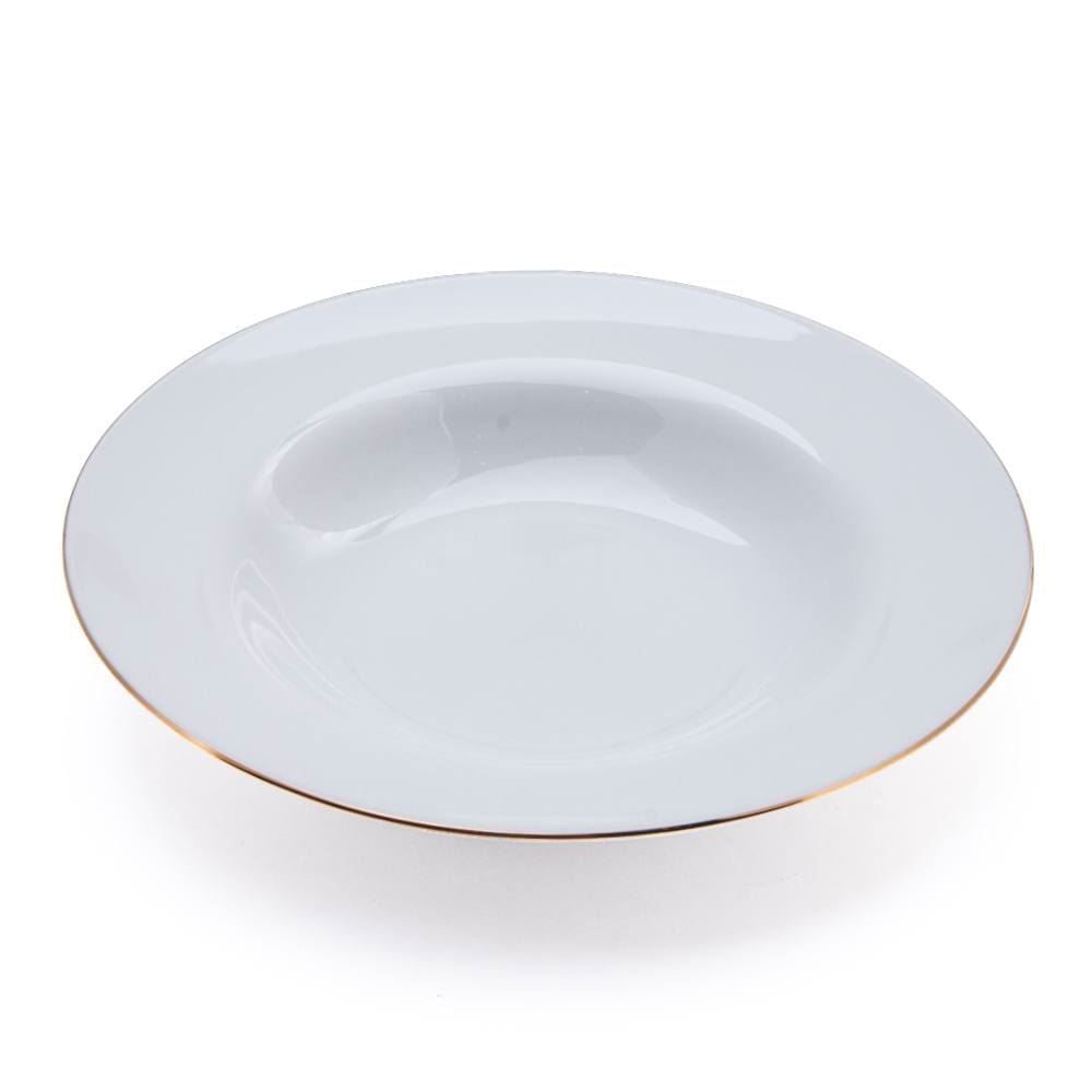 Jogo de Jantar Porcelana com Filete de Ouro Imperial Havan Casa - 20 Peças