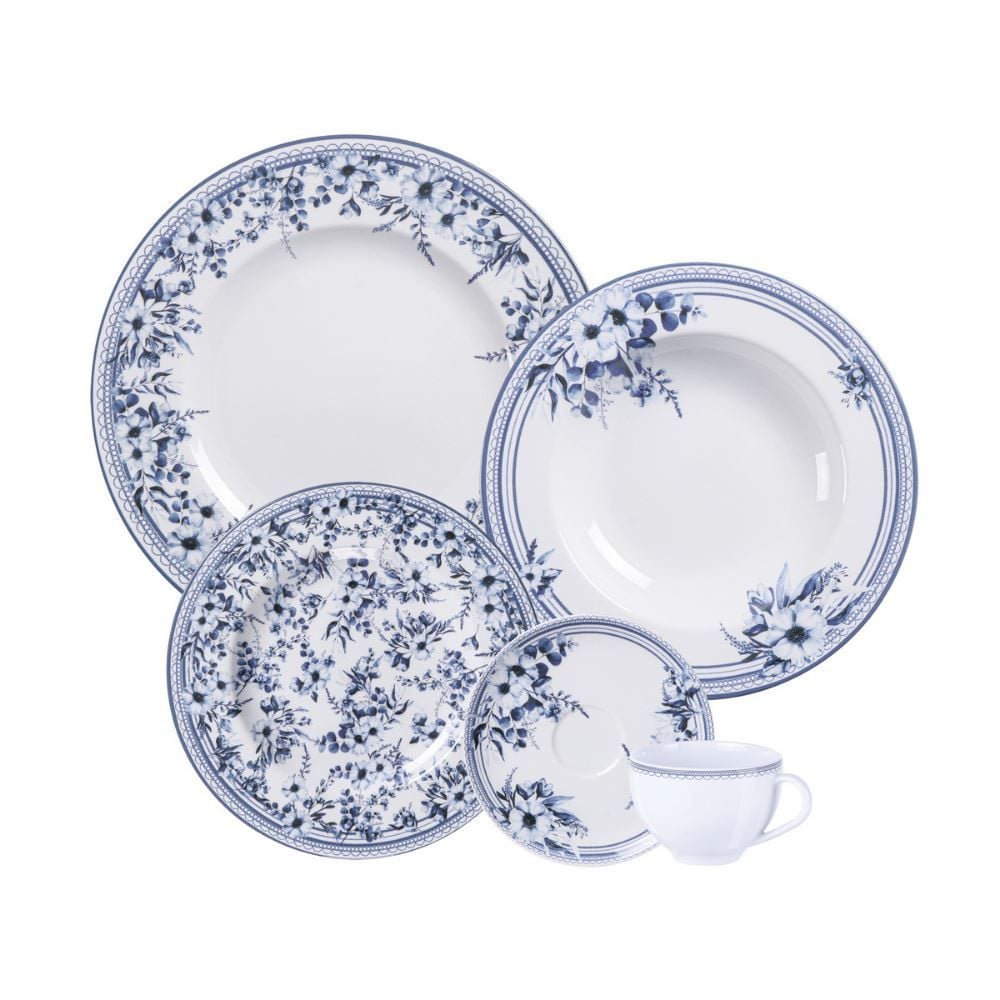 Jogo De Jantar Tramontina Azzura 20Peças - Porcelana