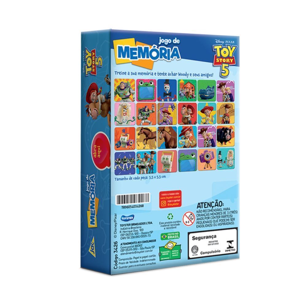 Jogo de Memória Toy Story 5 Toyster - 3426