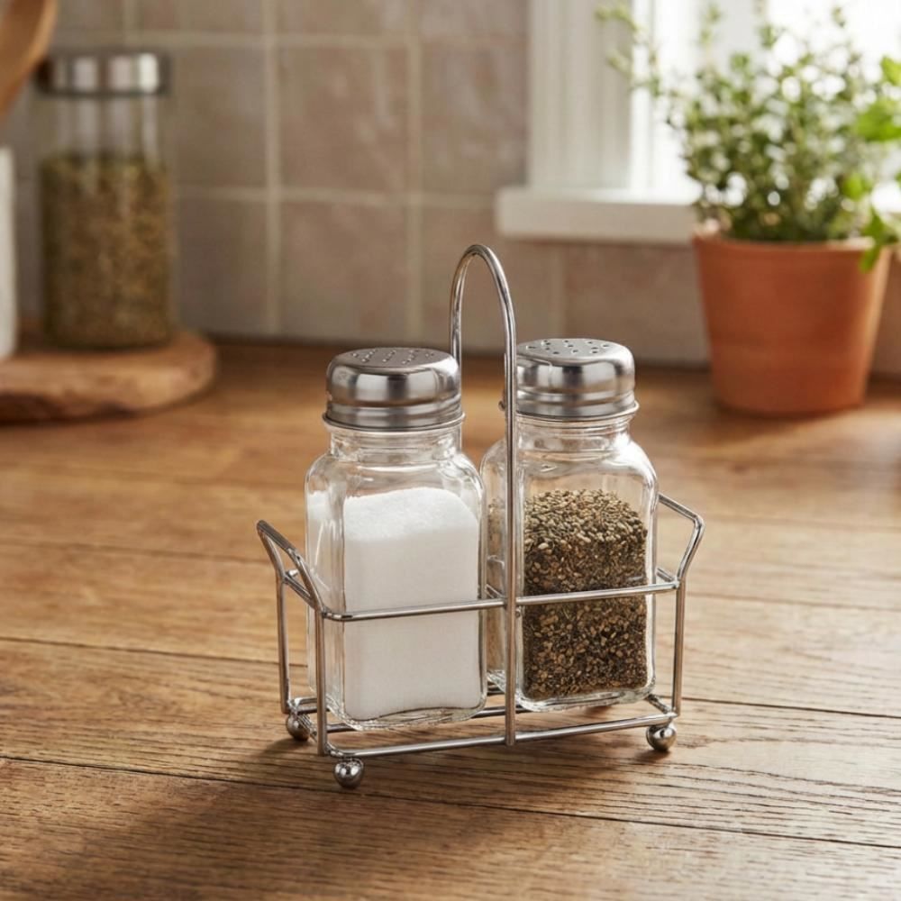 Jogo de Porta Condimentos com Suporte 80Ml Havan Casa - 2 peças