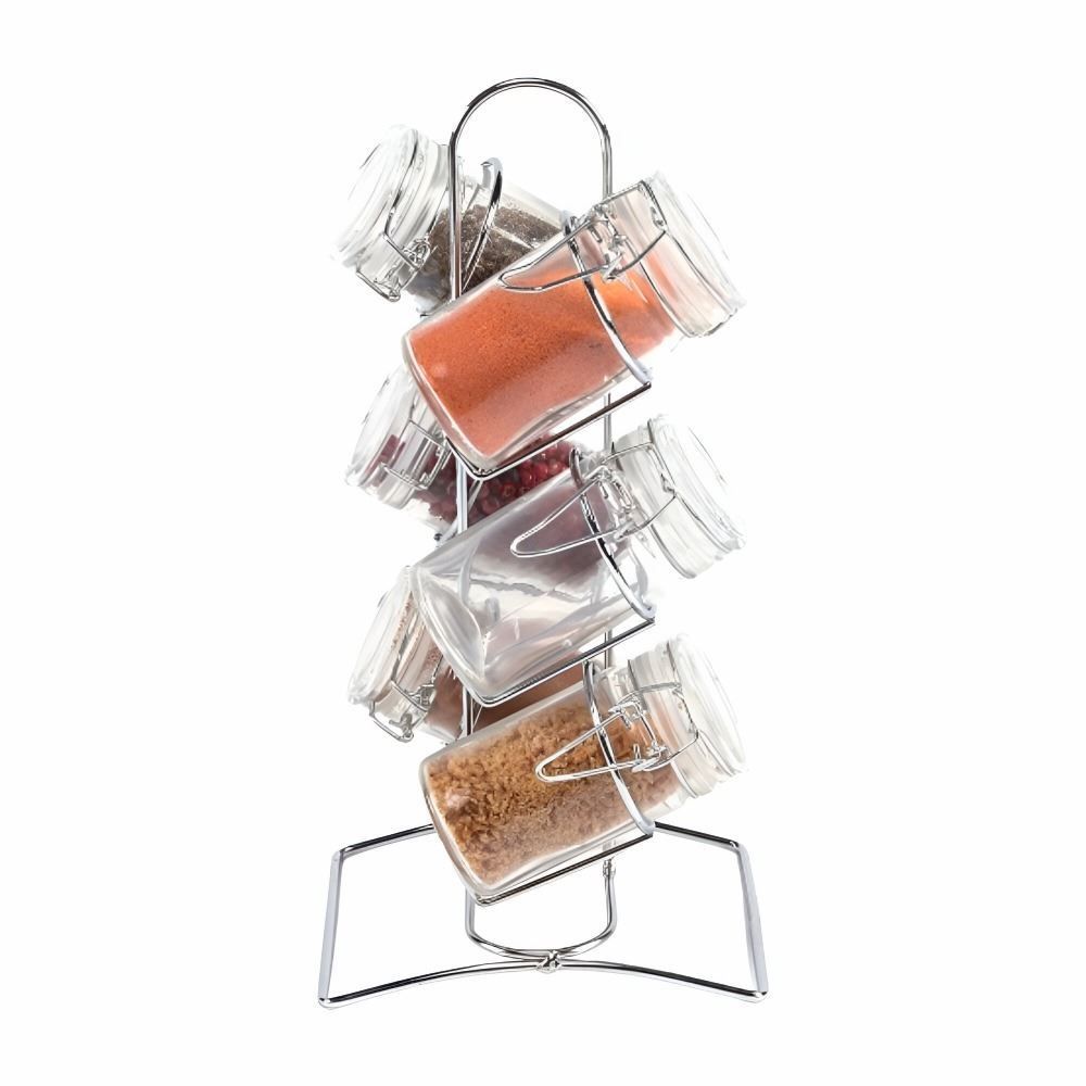 Jogo De Porta Condimentos Com Suporte Havan Casa - 6 Peças