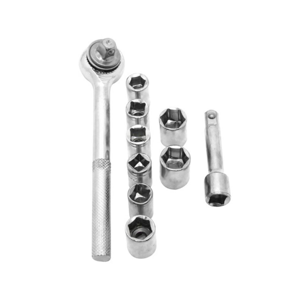 Jogo de Soquetes com Chave Catraca 3/8" 10 Peças Western