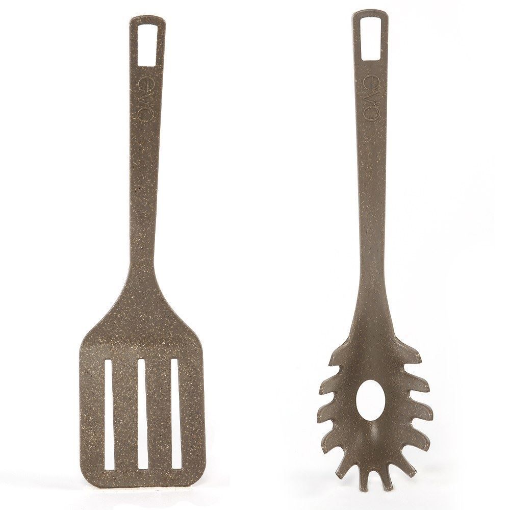 Jogo De Utensílios Com Suporte Cinza Petra Evo - 5 peças