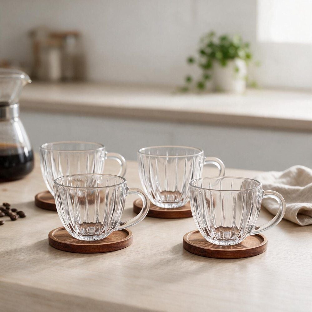 Jogo de Xícaras de Café Montecarlo 80Ml Hauskraft - 8 Peças