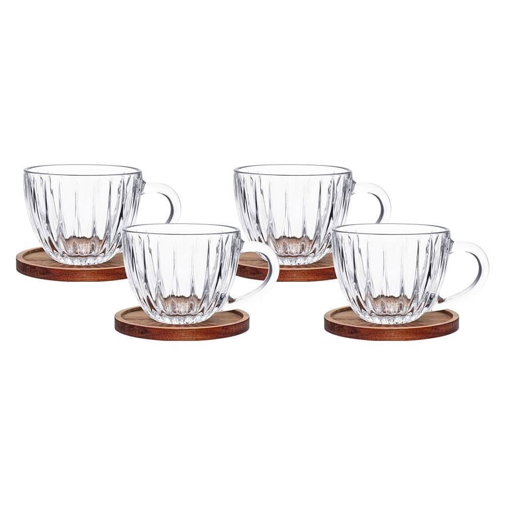 Jogo de Xícaras de Café Montecarlo 8 Peças Hauskraft - 180ml