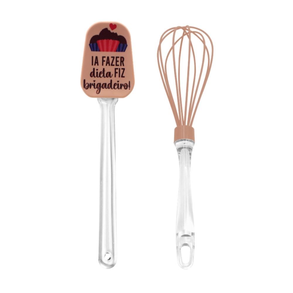 Jogo de Espátula e Batedor Brigadeiro 2 Peças - Havan Casa