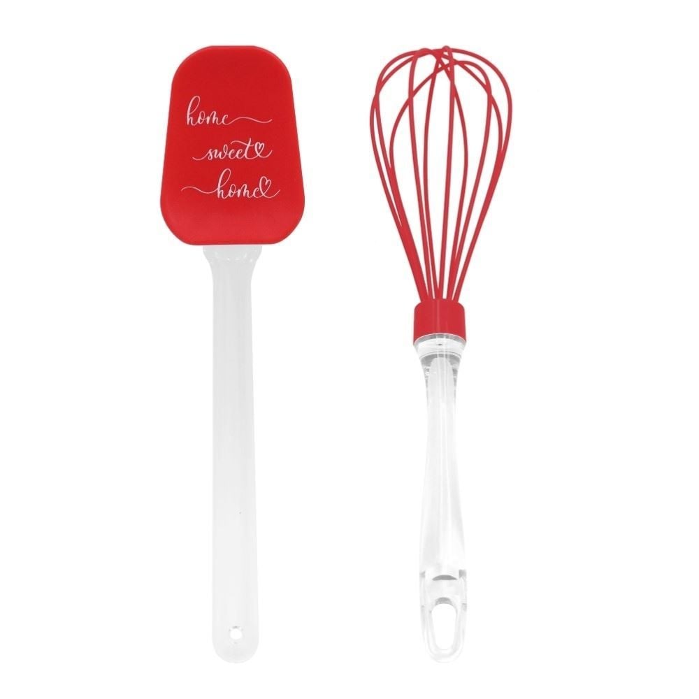 Jogo Espátula e Fouet de Silicone Home Sweet Home Havan Casa - 2 Peças