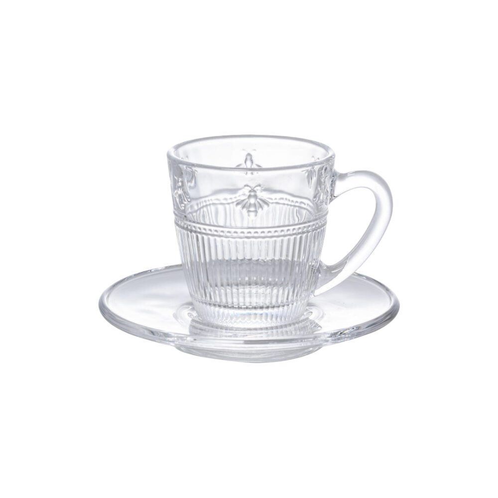 Jogo de Xicara de Café com Pires Pequenos Voadores L' Hermitage 180Ml - 8 Peças