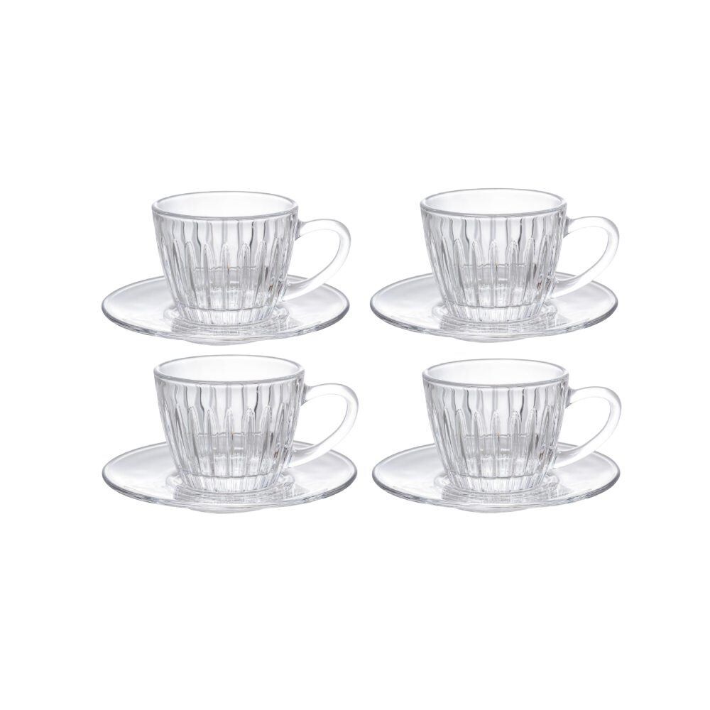 Jogo de Xicara de Café com Pires Soho L'hermitage 180Ml - 8 Peças