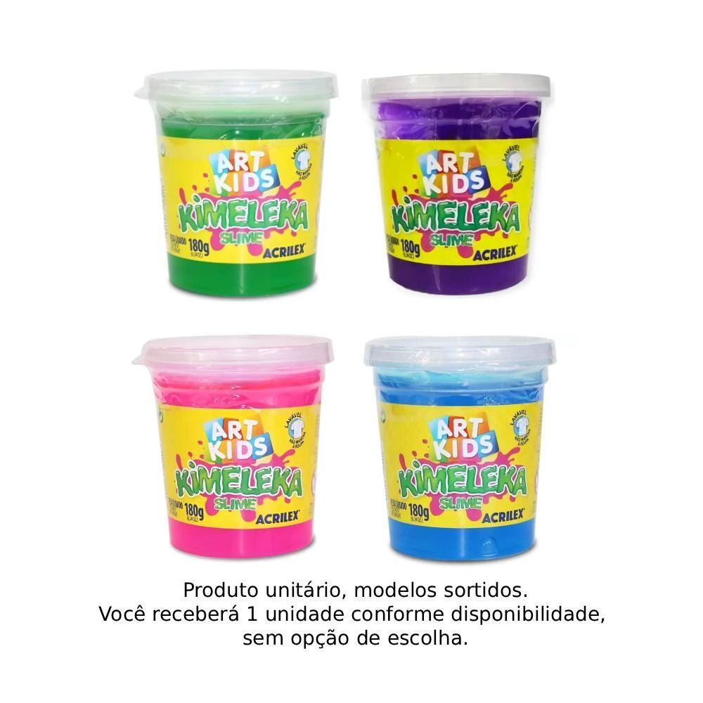 Kimeleka Slime 180 Gramas Unidade Acrilex - Sortido