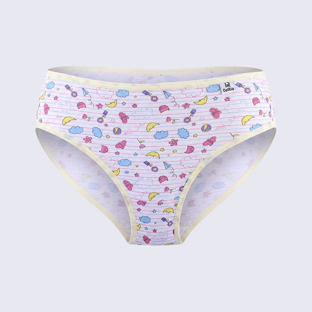 Kit 03 Calcinhas Infantil 4 a 10 Anos DelRio 