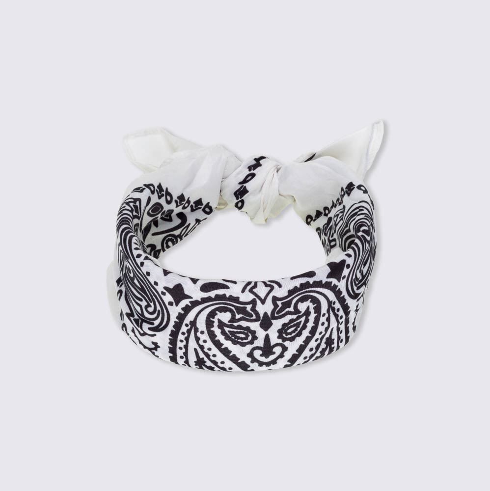 Kit 2 Bandanas Faixa Lenço Boby Blues - AZUL/ BRANCO U