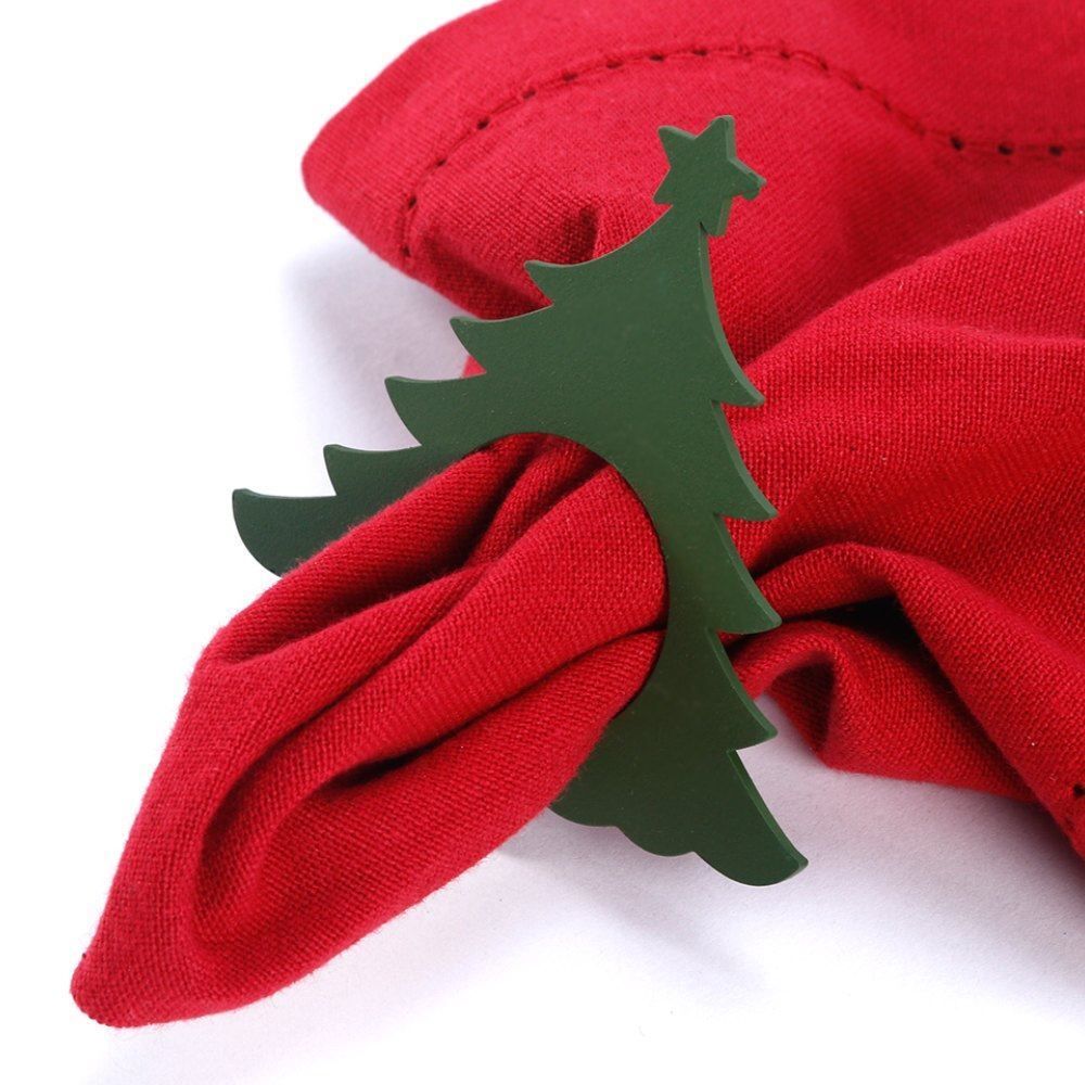 Kit Anel de Guardanapos Sortidos Natal Havan Casa 4 Peças - Pinheiros