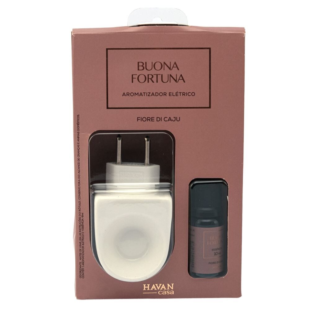 Kit Aromatizador Elétrico Buona Fortuna Havan Casa - Fiore Di Caju
