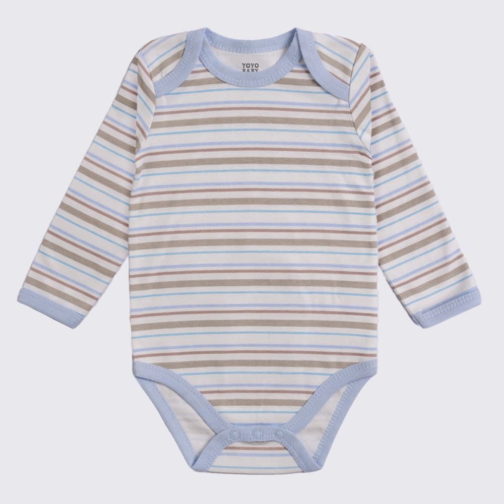 Kit Bebê Body Manga Longa 3 Peças Yoyo Baby