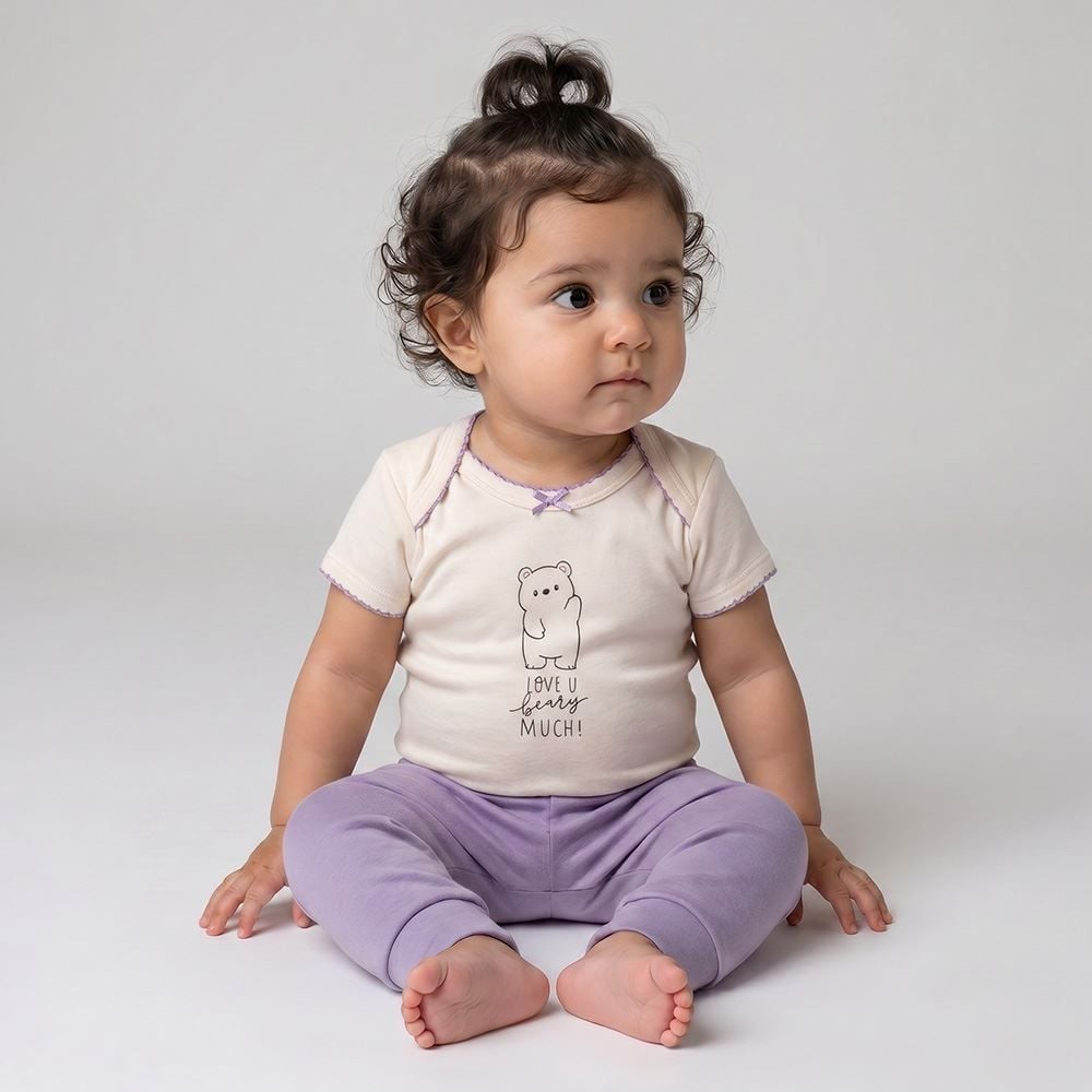 Kit Bebê Macacão, Body e Calça Yoyo Baby