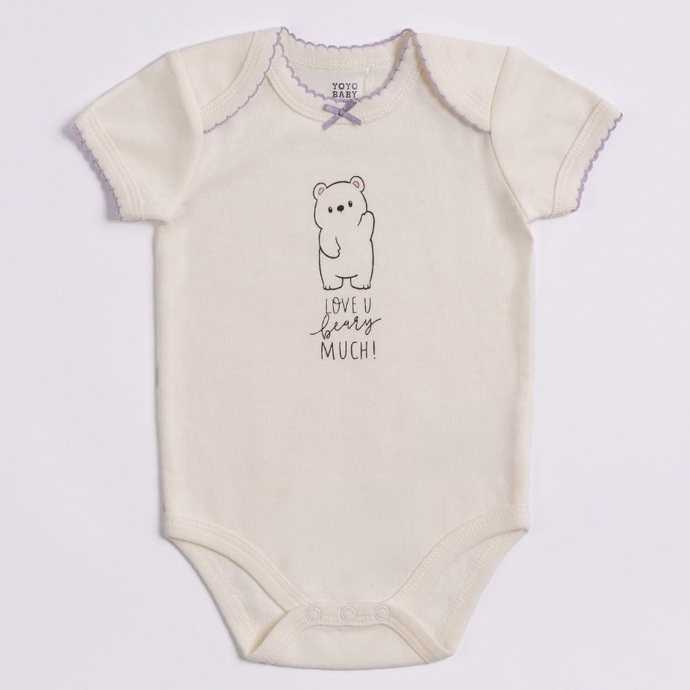 Kit Bebê Macacão, Body e Calça Yoyo Baby