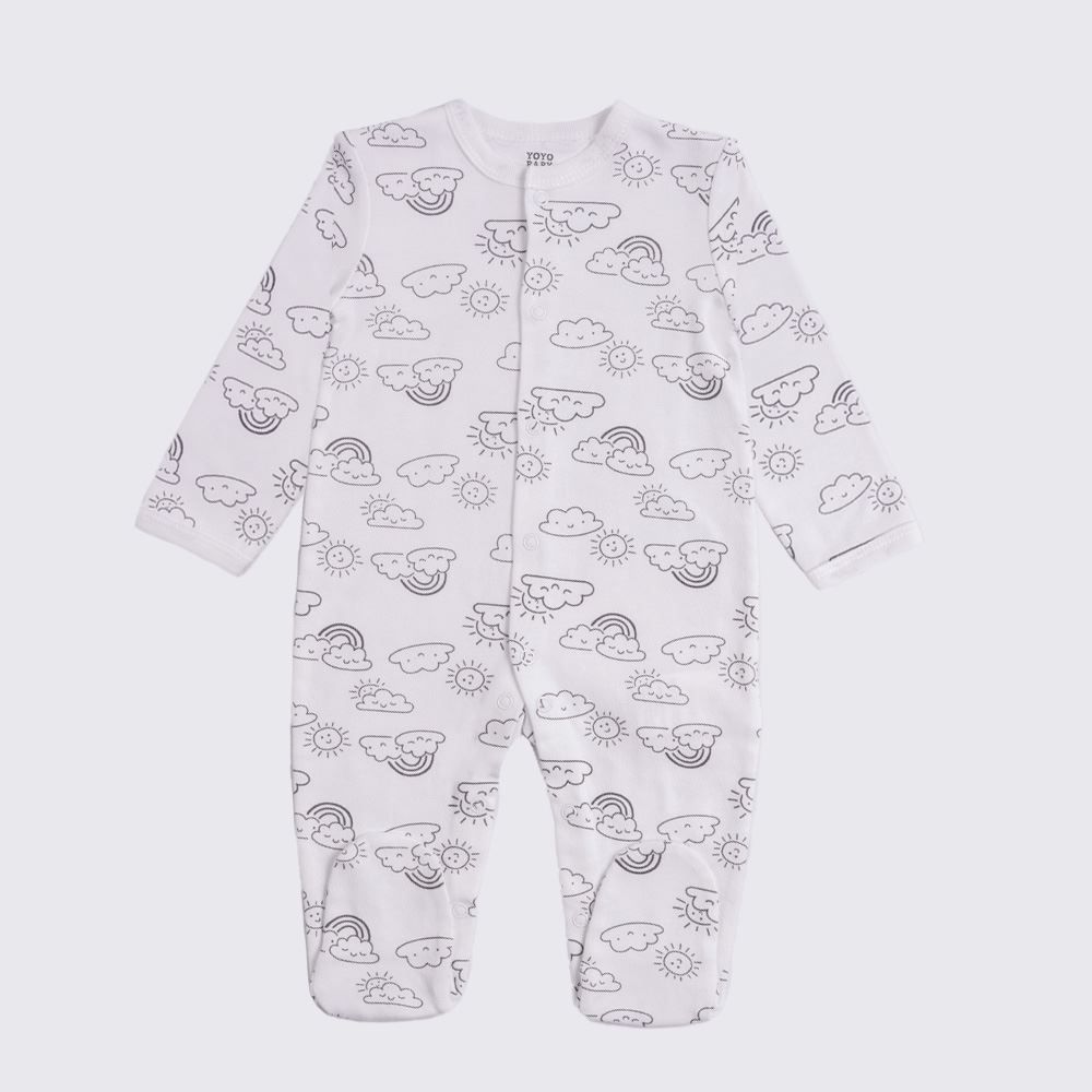 Kit Bebê Macacão, Body e Calça Yoyo Baby