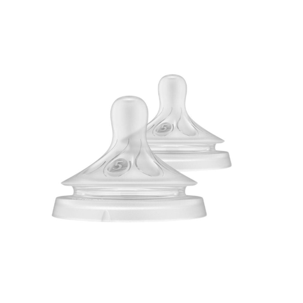 Kit Bico para Mamadeira Pétala Tamanho 5 Philips - 2 Peças