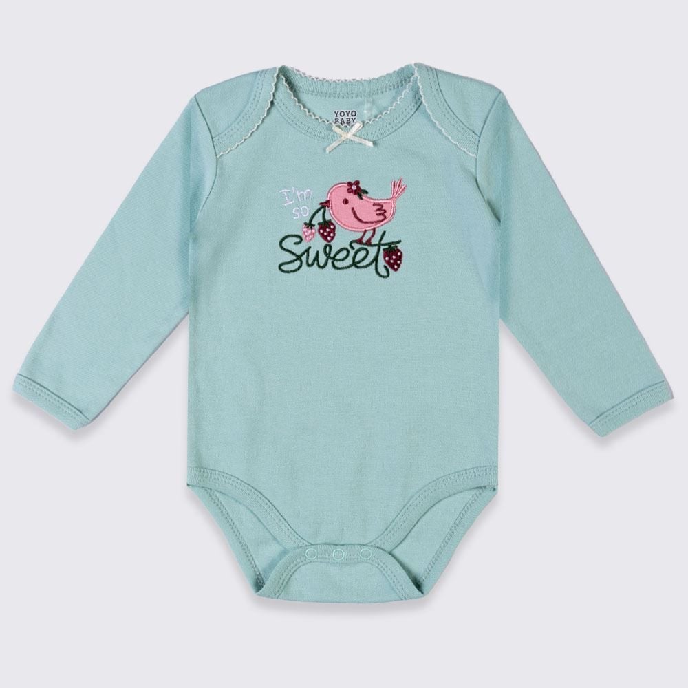 Kit Body Bebê Manga Longa 3 Peças Yoyo Baby