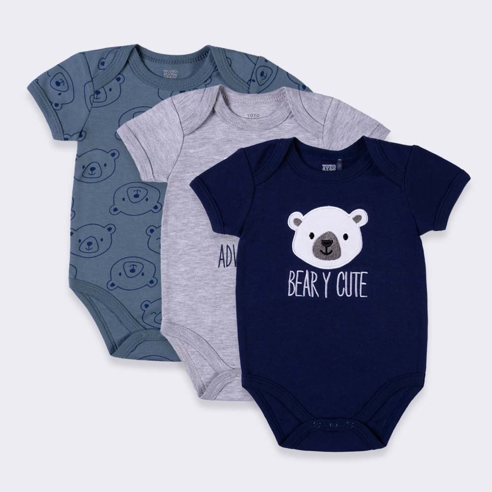 Kit Body Bebê 3 Peças Yoyo Baby