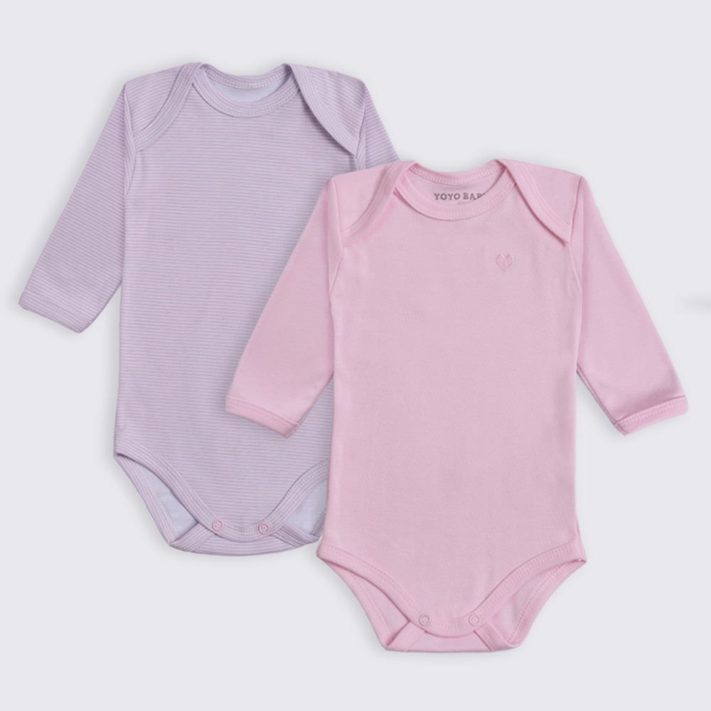 Kit Body Menina 2 Peças RN a 9 Meses Yoyo Baby