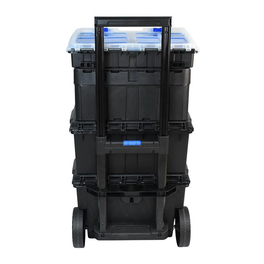 Kit Caixa de Ferramentas Modular Ultra Box com Rodas 4 em 1