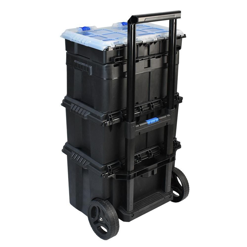 Kit Caixa de Ferramentas Modular Ultra Box com Rodas 4 em 1